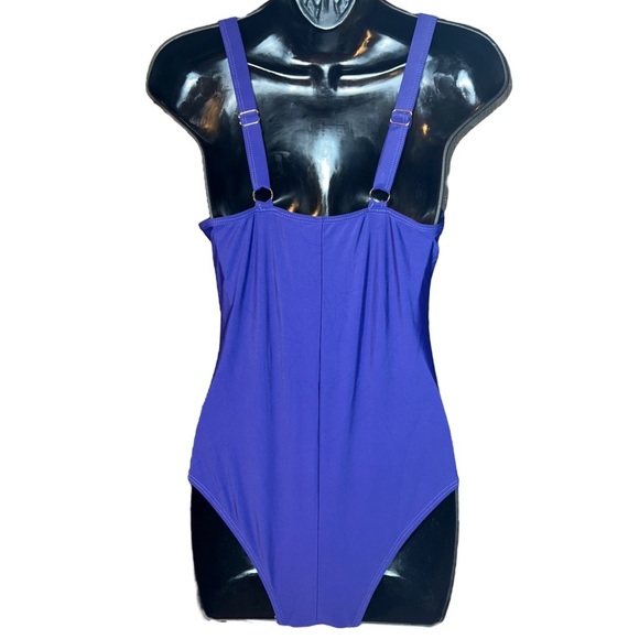 Viottiset Cross Front Cut Out One Piece Swimsuit Tummy Control High Waist size S - Picture 5 of 9